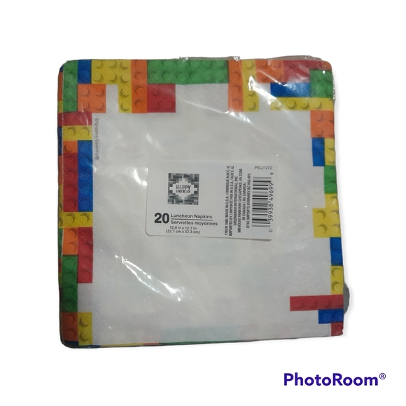 Lego Party Supplies Lego Birthday Napkins And Mini Bucket Poshmark